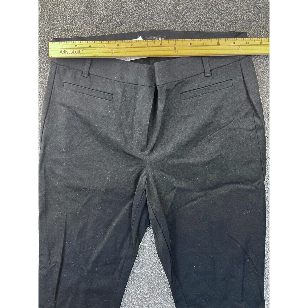 J.Crew Dress Pants Womens‎ 6/S Mercantile Mid Rise Ankle Crop Stretch Black NWT
